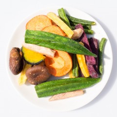 综合菇菜脆80g罐 无添加香菇综合水果干混合零食