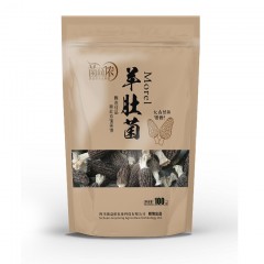 菌益侬牌羊肚菌干品100g牛皮袋简装