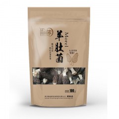 菌益侬牌羊肚菌干品100g牛皮袋简装